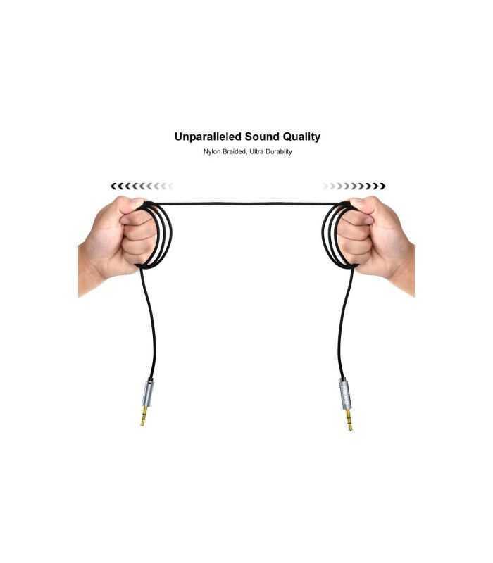 cablu audio jack stereo choetech aux001 35 mm tata 35 mm mama 2m negru 3