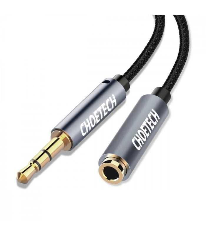 cablu audio jack stereo choetech aux001 35 mm tata 35 mm mama 2m negru 5