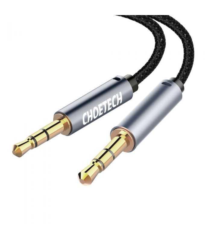 Cablu audio jack stereo Choetech AUX002 3.5 mm tata - 3.5 mm tata 1.2m negru
