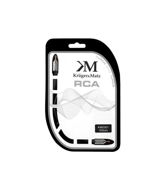 cablu audio rca 1m profesional krugermatz 1