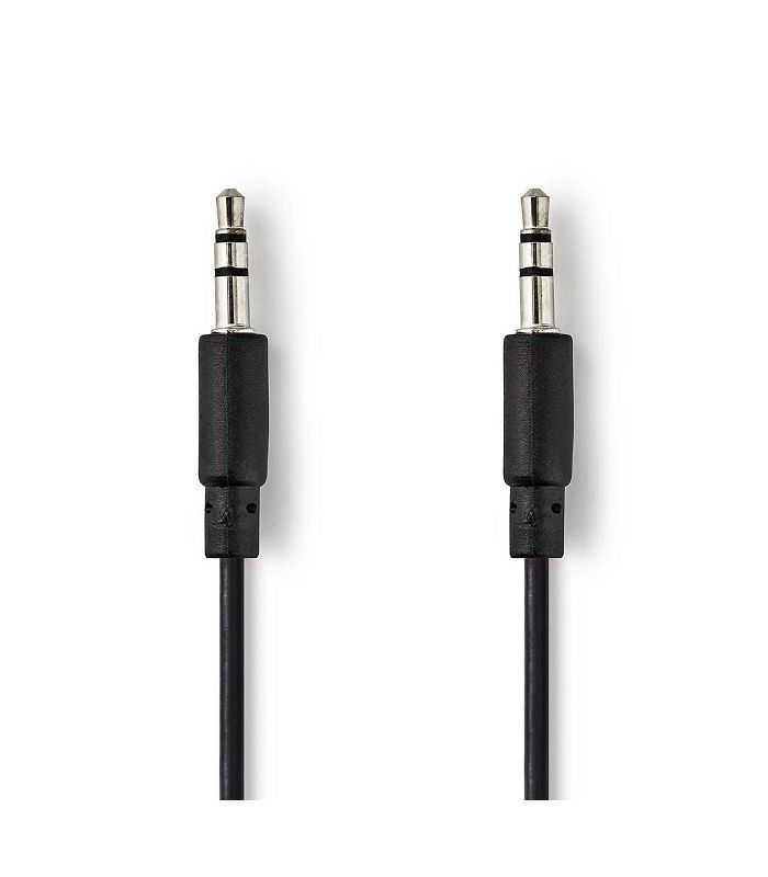 Cablu Audio Stereo Jack 35 Mm Tata 35 Mm Tata 1m Spiralat Negru Nedis