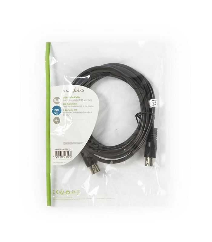 cablu audio stereo nedis din 5 pini tata din 5 pini tata 3m 2