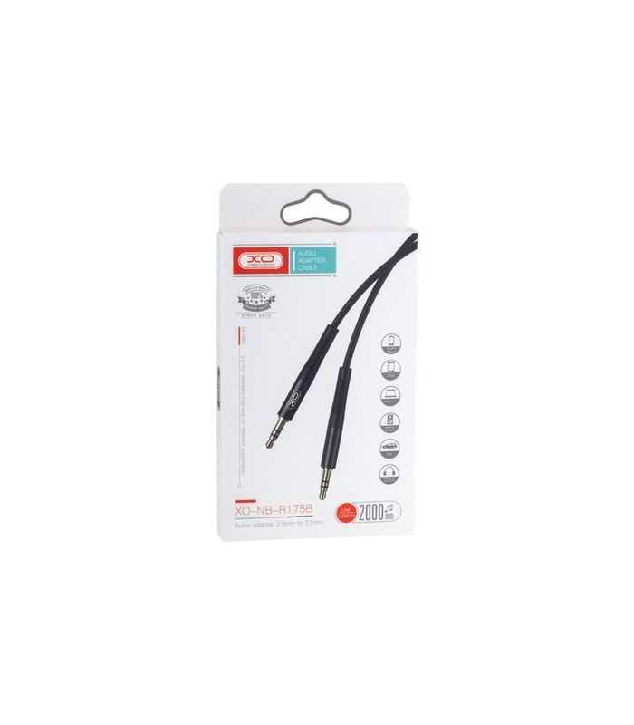 Cablu Audio Stereo Slim 2m Jack 35 Mm Jack 35 Mm Negru Xo Nb R175b