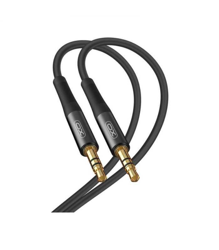 Cablu audio stereo SLIM 2m Jack 3.5 mm - Jack 3.5 mm negru XO-NB-R175B