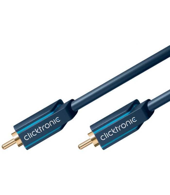 cablu audio video profesional 1x rca tata tata 2m 75ohm cupru awg23 aurit clicktronic 3