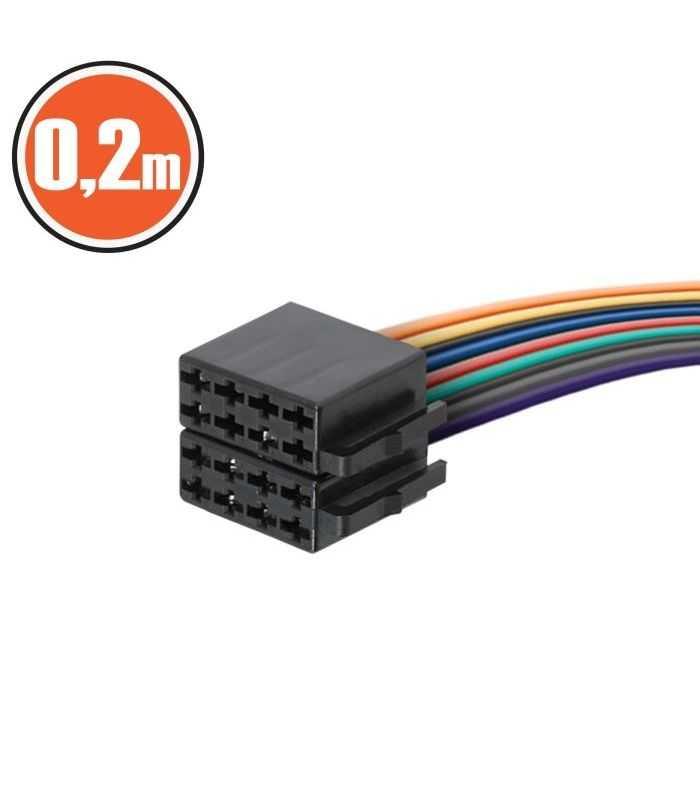 Cablu auto mufa ISO tata 0.2m