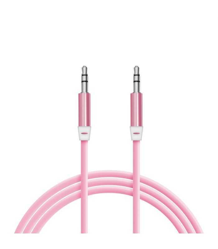 cablu auxiliar jack 35 mm metal tata tata 1m textil delight 4