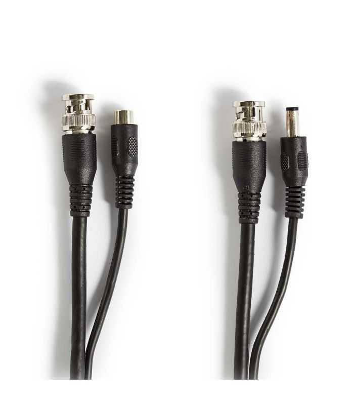 Cablu BNC - DC 2.1x5.5mm Nedis RG59 30m conectori preasamblati CCTVCA10BK300
