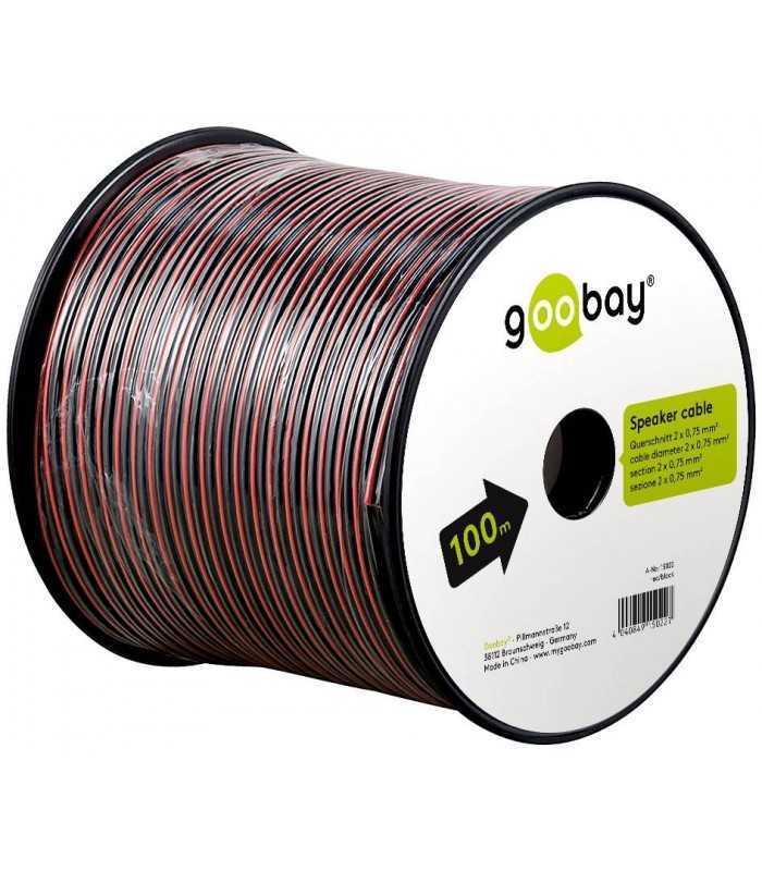 cablu boxe 2x075mm cca rosu negru goobay 15022 1
