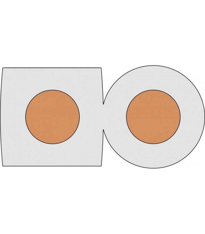 cablu boxe 2x15mm transparent cca goobay 15019 2