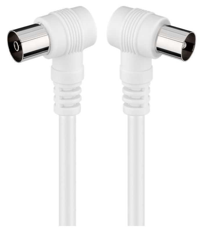 Cablu coaxial 90 grade la coaxial 90 grade 10m dublu ecranat Goobay