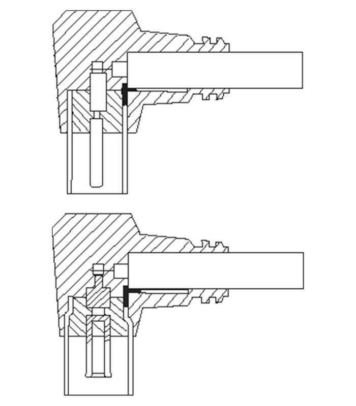 cablu coaxial 90 grade la coaxial 90 grade 5m dublu ecranat goobay 1