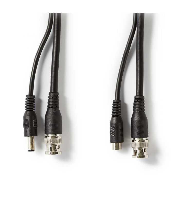 cablu coaxial de securitate cctv rg59 20m bnc 21x55mm nedis 2