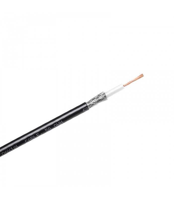 Cablu COAXIAL H155 50 ohm 5.4mm PVC negru CABLETECH