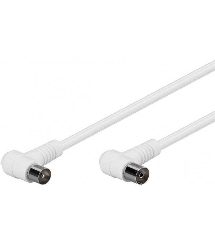 Cablu coaxial Profesional cu mufe cotite 5m Goobay