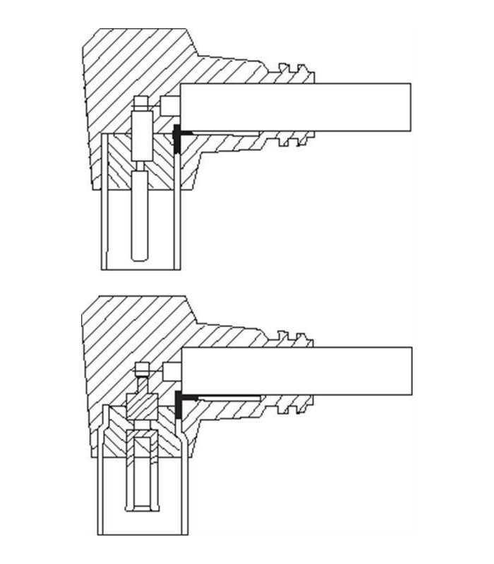 cablu coaxial tata mama 15m negru conectori cotiti goobay 1