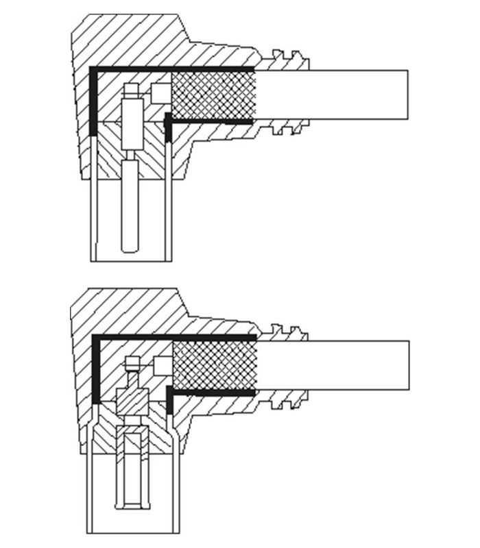 Cablu Coaxial Tv Antena 25m Cotit 90 Grade Mama Tata 75 Ohm Clasa A 85db Dublu Ecranat Ccs Alb 67354 Goobay