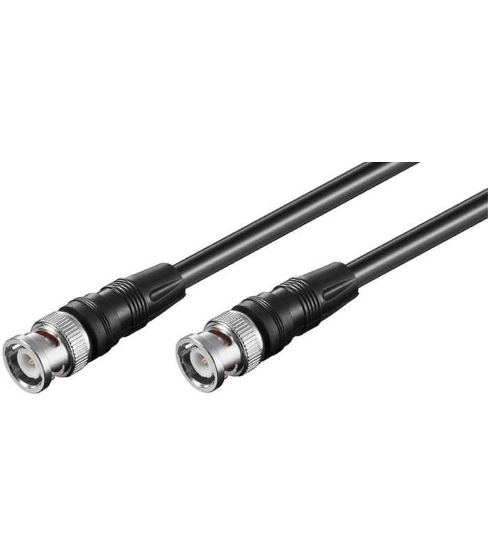 Cablu conector video BNC RG59 dublu ecranat 0.5m BNC tata - BNC tata Goobay 50413