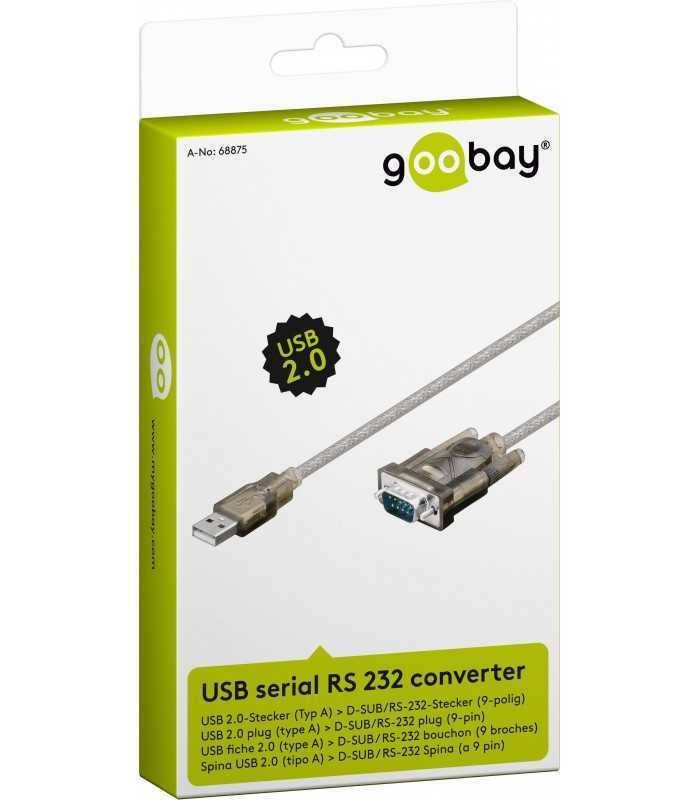 cablu convertor usb la db9 serial rs232 windows 10 15m goobay 1