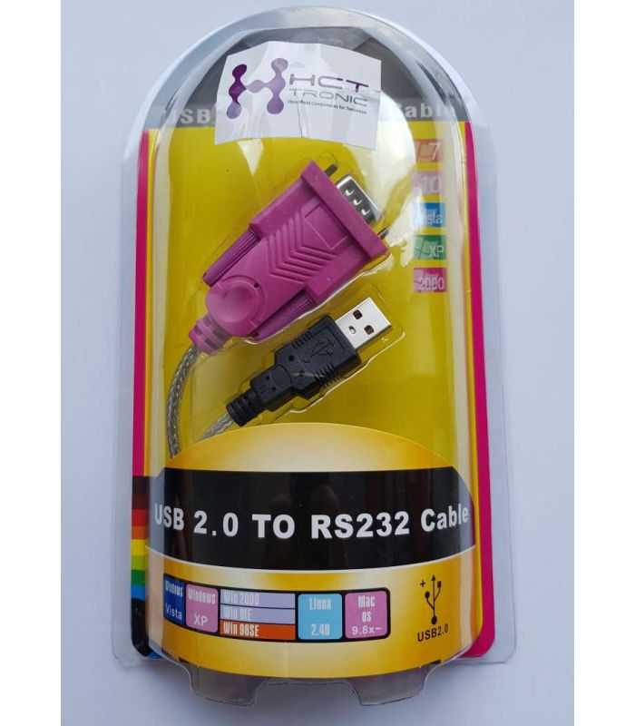 Cablu convertor USB la DB9 serial RS232 Windows Vista 7 10 1.5m