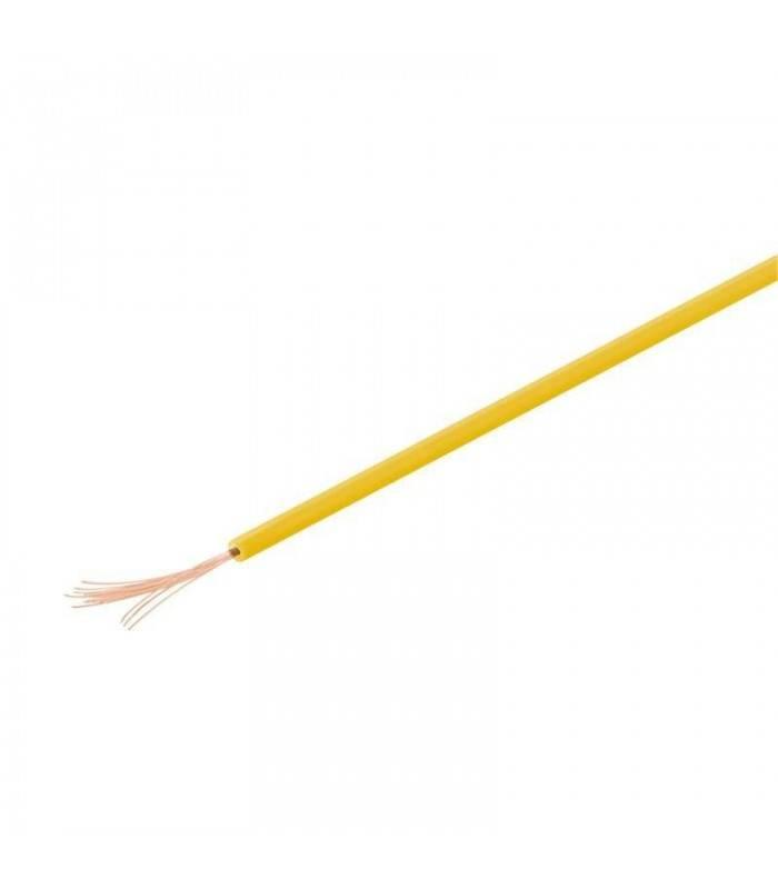 Cablu cupru multifilar izolat 10m galben 1x0.14mm Goobay