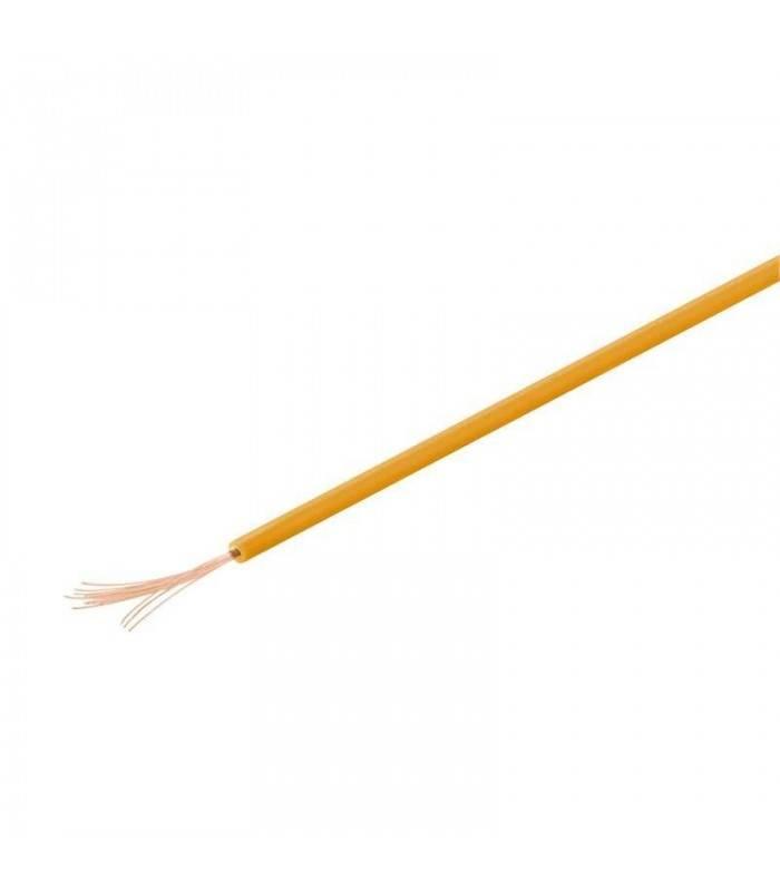 Cablu cupru multifilar izolat 10m orange 1x0.14mm Goobay