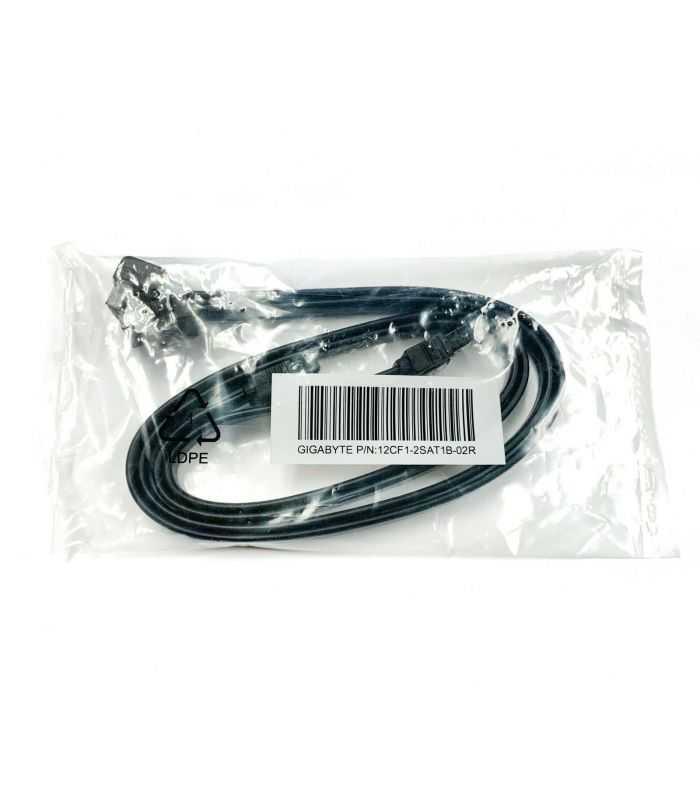 cablu date 6gb s sata 3 sata 3 90 grade 50cm negru gigabyte 12cf1 2sat1b 02r 2
