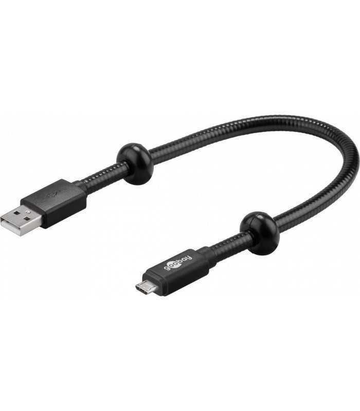cablu date micro usb schwanenhals goobay 2