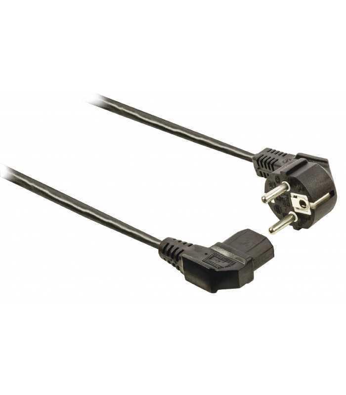 cablu de alimenatre pc 90 schuko unghi 90 grade tata iec 320 c13 unghi 90 de grade 2m 2x075mm cupru valueline 1
