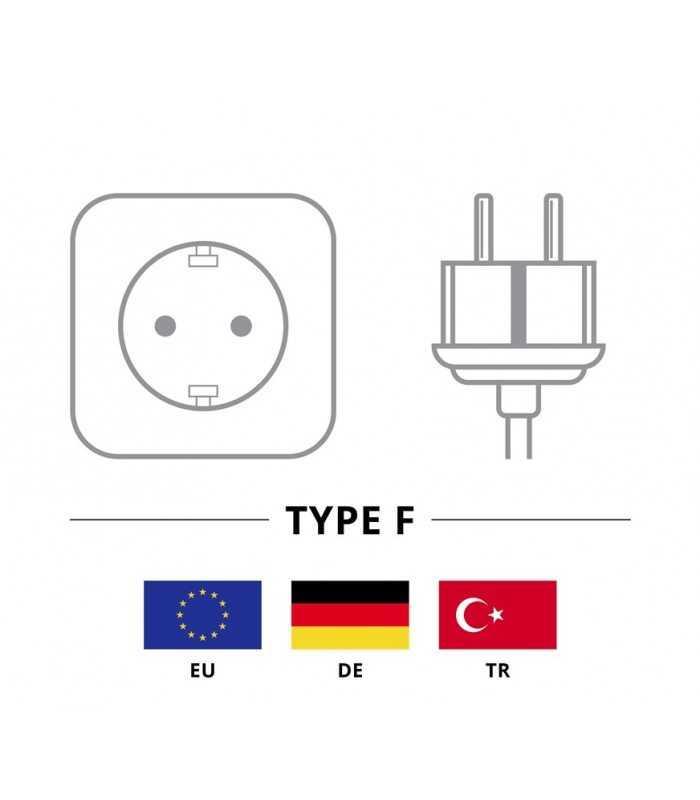 cablu de alimentare pc schuko 90 grade cce 90 grade 3m goobay 2