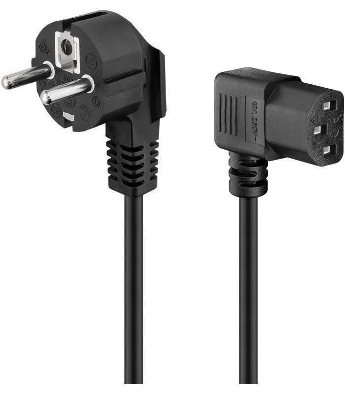 Cablu de alimentare PC Schuko 90 grade - CCE 90 grade 3m Goobay