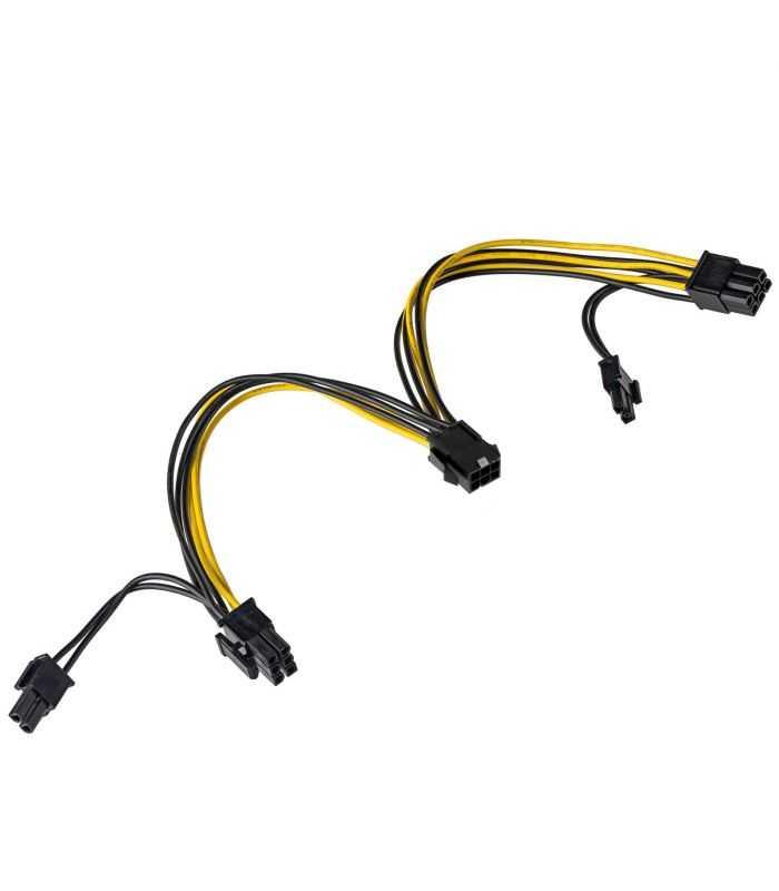 Cablu De Alimentare Pci E 6pin Mama Pci E 8pin Mama X2 015m Pentru Placa Video Akyga Ak Ca 55