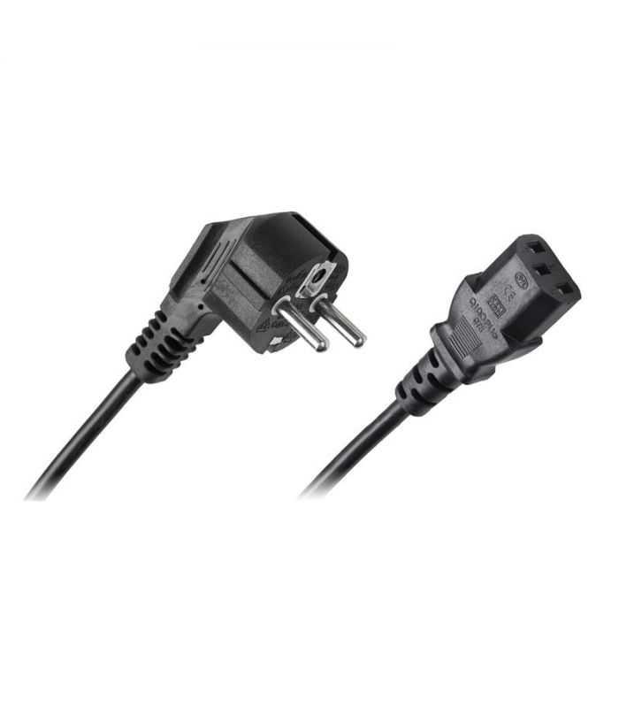 Cablu de alimentare pentru calculator 2m 3x0.75 mm2 negru Cabletech
