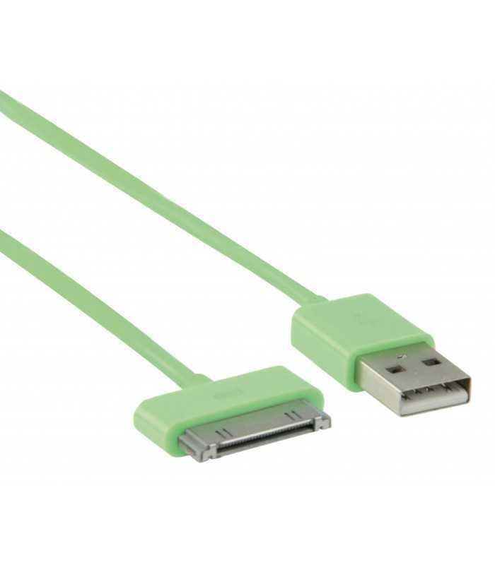 cablu de alimentare si transfer date pentru ipod iphone ipad 1m verde valueline 1