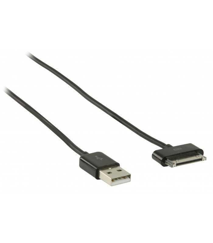 cablu de alimentare si transfer date pentru ipod iphone ipad 2m negru valueline 1