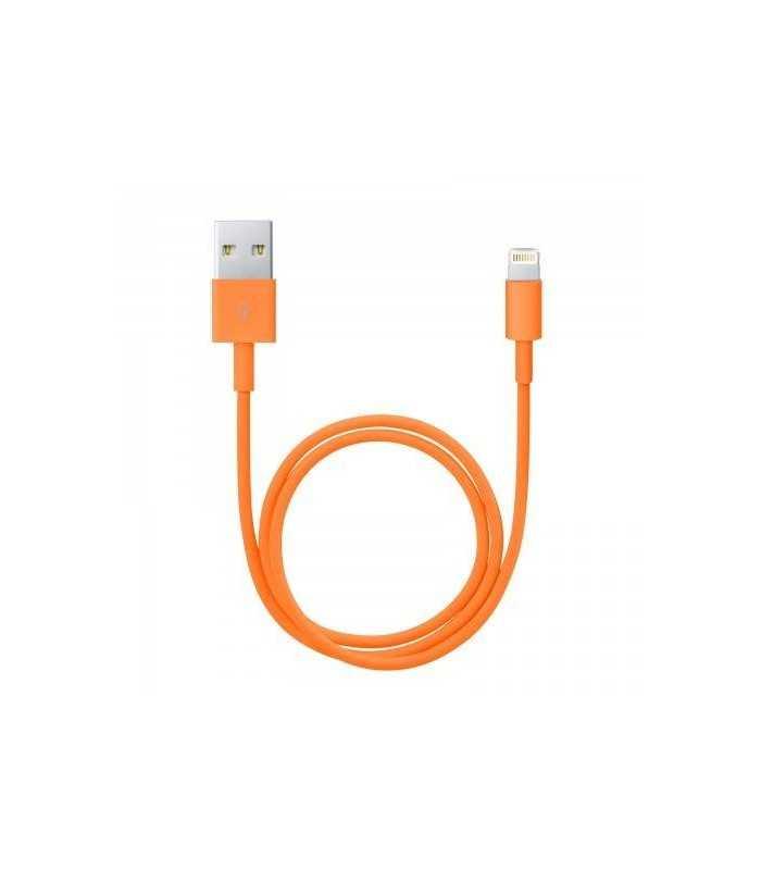 cablu de date pentru iphone 5 iphone 6 invelis textil diferite culori 1m delight 5