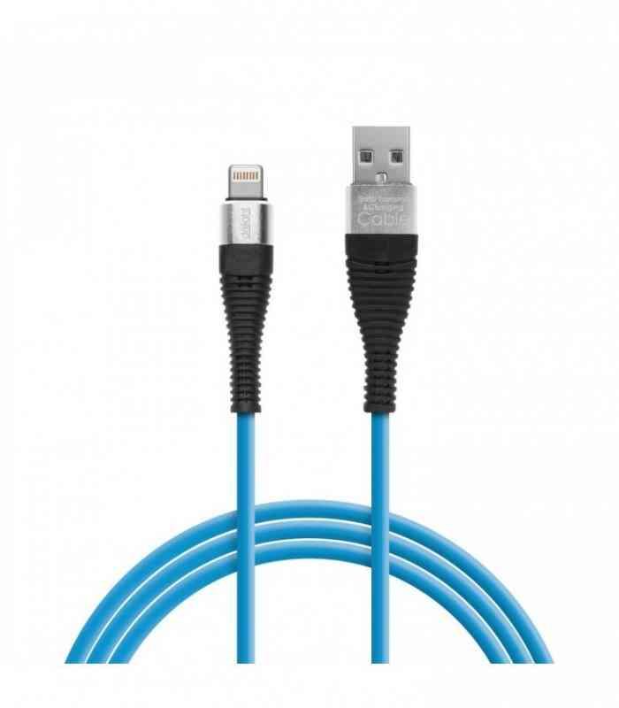 cablu de date si incarcare iphone lightning invelis siliconic 1m 2a delight 1