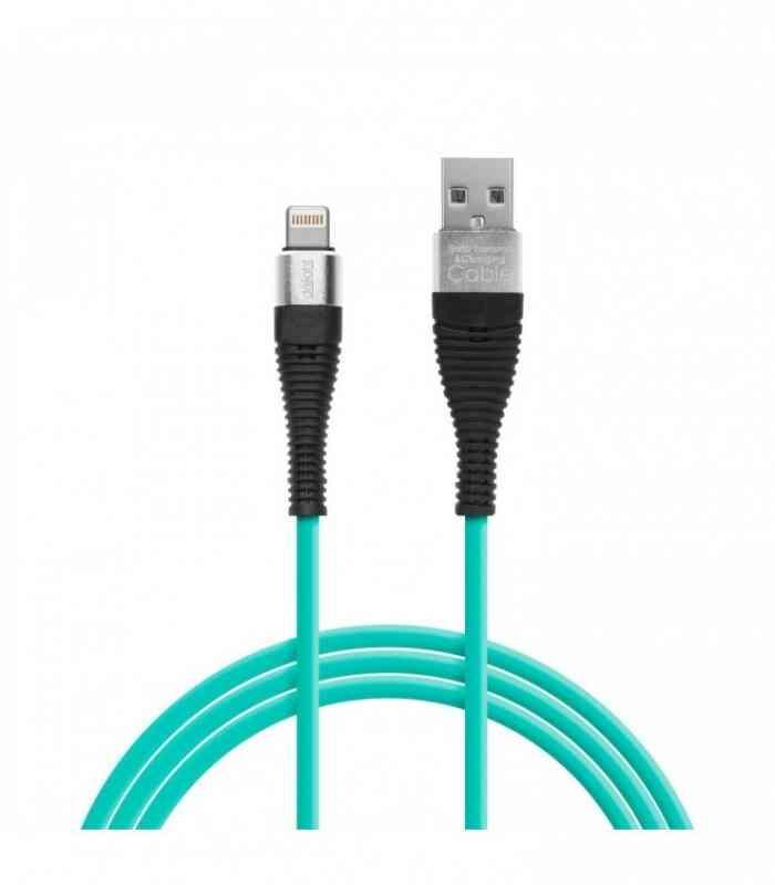 cablu de date si incarcare iphone lightning invelis siliconic 1m 2a delight 3