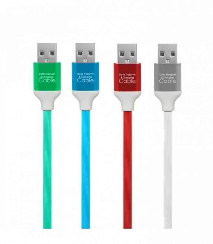 cablu de date si incarcare iphone lightning invelis siliconic 2m 2a delight 1