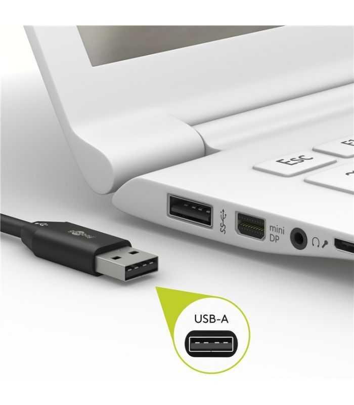 cablu de date si incarcare usb type c 1m 3a gri argintiu textil flexibil goobay 49296 4