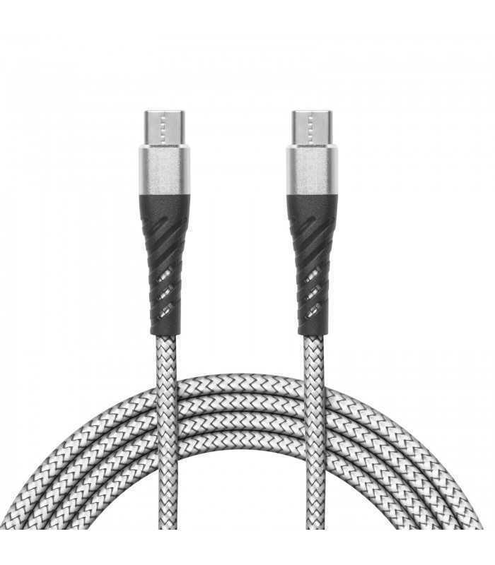 Cablu de date USC Type C - USB Type C alb 1m delight