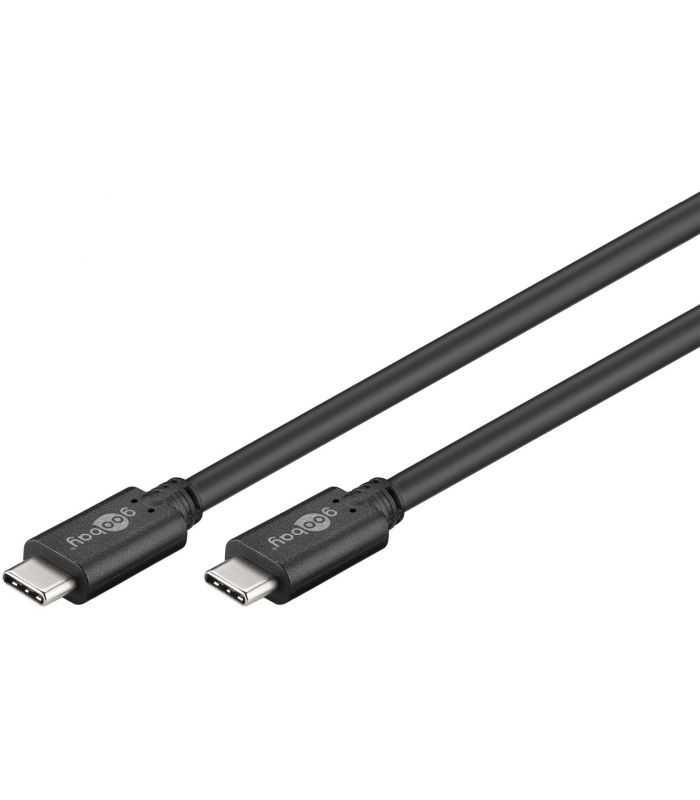 Cablu De Incarcare Si Sincronizare Usb Type C 1m 32 Gen1 Pd 60w Tata Tata Negru Goobay