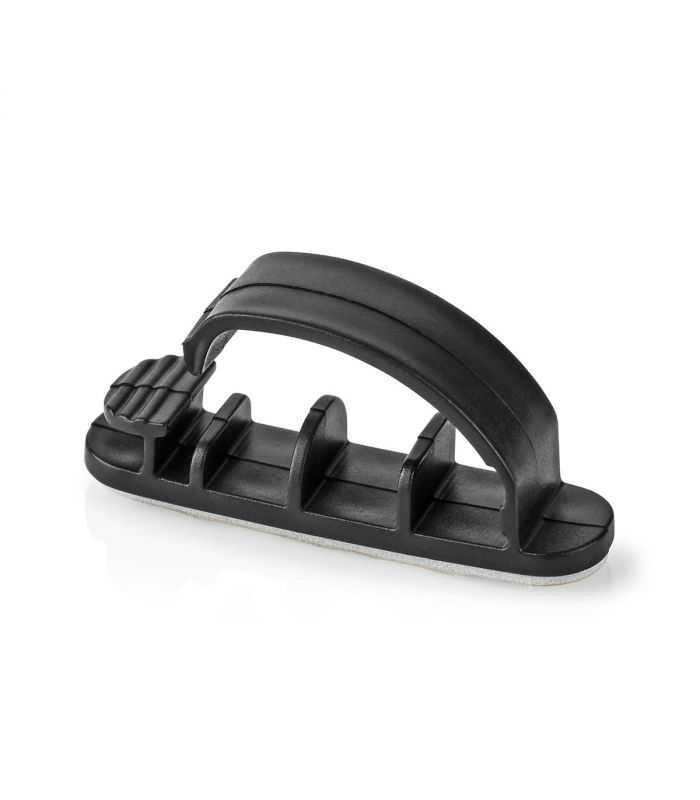 Cablu de management cu Clip Blocat 3buc 3 sloturi cablu max 7.5 mm negru Nedis 20 Cablu De Management Cu Clip Blocat 3buc 3 Sloturi Cablu Max 75 Mm Negru Nedis