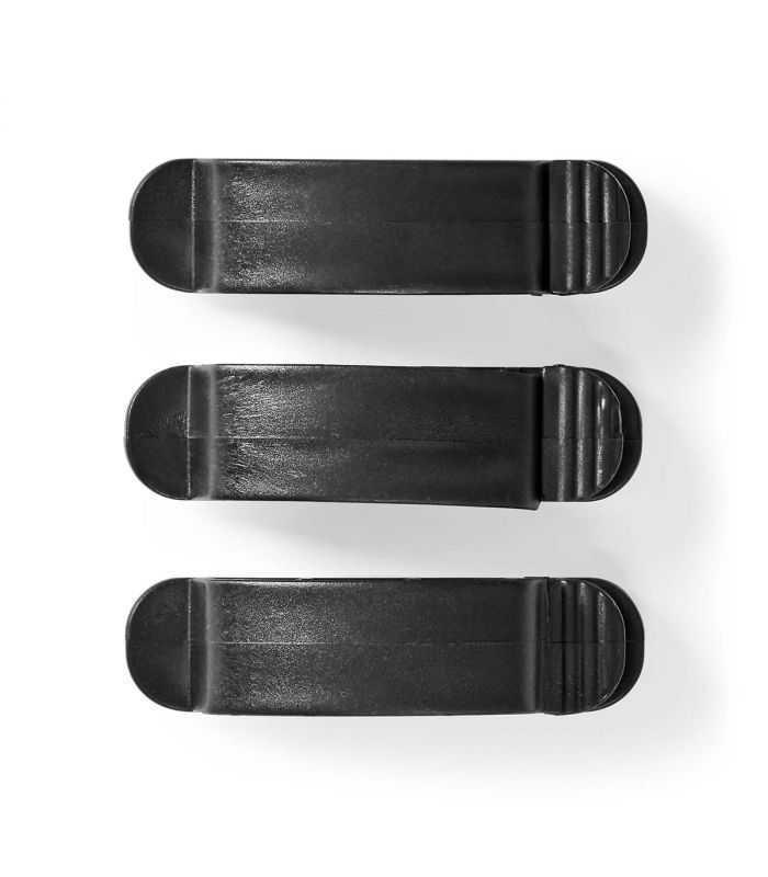 Cablu de management cu Clip Blocat 3buc 3 sloturi cablu max 7.5 mm negru Nedis 12 Cablu de management cu Clip Blocat 3buc 3 sloturi cablu max 7.5 mm negru Nedis