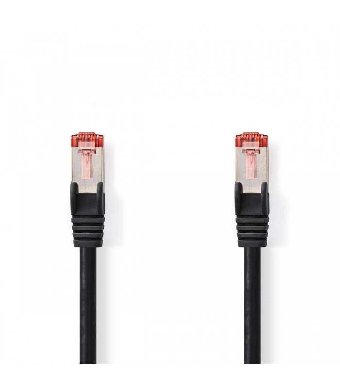 Cablu de retea Cat6 SFTP RJ45 tata - RJ45 tata 5m negru Nedis