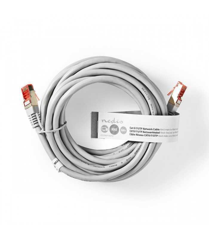 Cablu de retea Nedis CAT6 FTP RJ45 (8P8C) tata - RJ45 (8P8C) tata 5m gri