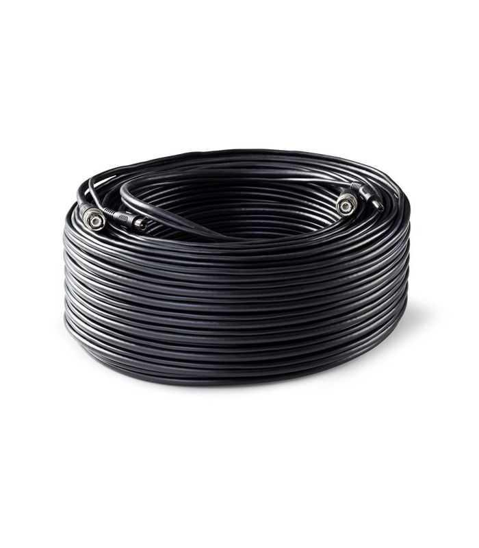 Cablu De Securitate Cctv Bnc Dc 21x55mm Rg59 50m Conectori Preasamblati Nedis Cctvca10bk500