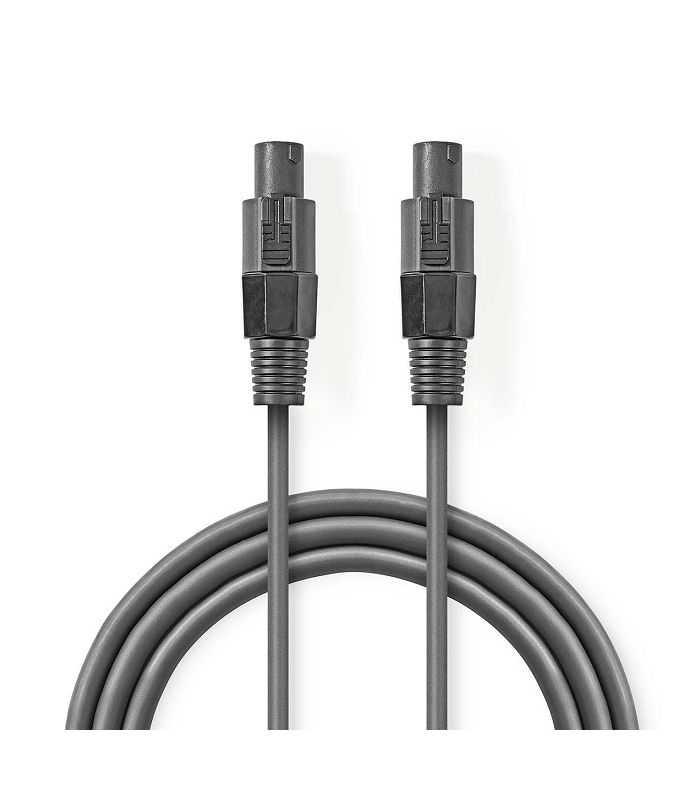 Cablu Difuzor 25mm Speakon 2 Pini Mama 10m Gri Nedis