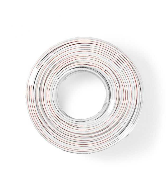 cablu difuzor 2x 250mm cca alb nedis cagw2500wt1000 1