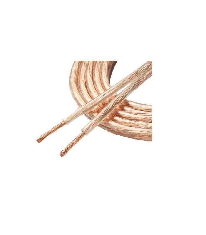 cablu difuzor 2x1mm cupru transparent 1m cabletech kab0315 1